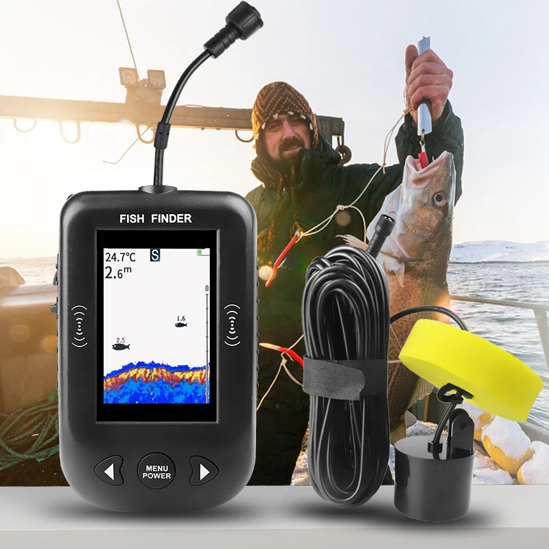 Fish Finder Cable - 에르창 XF03 어군탐지기 45도 100M 휴대용