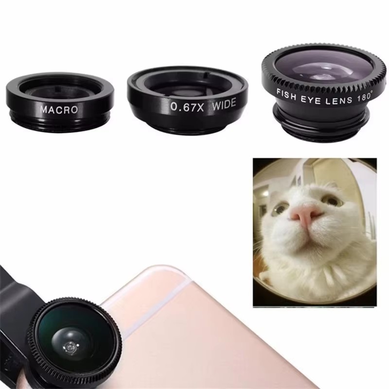 3in1 모바일폰 어안렌즈 0.67배 광각 매크로 렌즈 - Fishing Camera 리뷰 및 가격