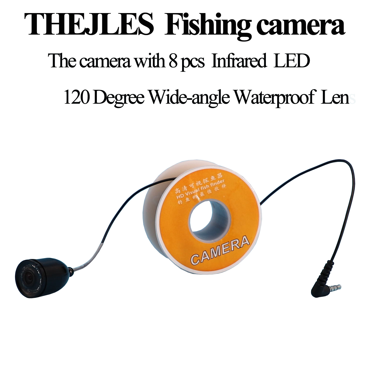 8개의 IR 적외선 램프가 장착된 수중 낚시 카메라,  - Fish Finder Cable 리뷰 및 가격