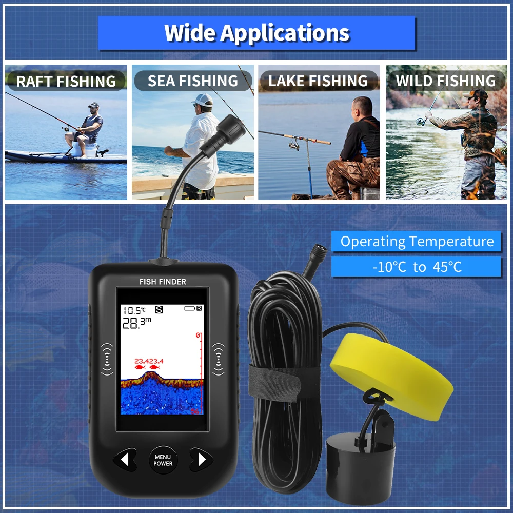 에르창 XF03 어군탐지기 45도 100M 휴대용 어군 - Fish Finder Cable 리뷰 및 가격