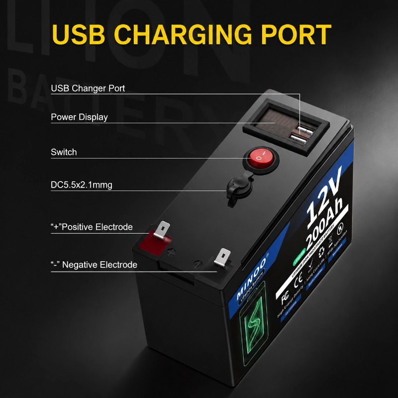 12V 200Ah 리튬 인산철 배터리, 깊은 방전이 가 - Fish Finder Charger 리뷰 및 가격
